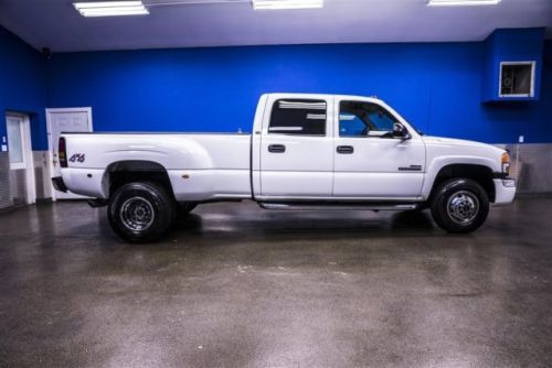 03 sierra dually 4x4 low miles 38k duramax diesel nerf bars leather bose