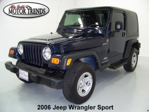 2006 jeep wrangler 4x4 sport hardtop right hand drive auto metal bumpers 65k