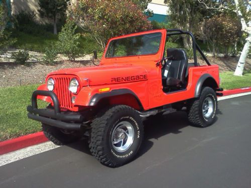 1978 jeep cj7 renega cj 7 wrangler (not cj5 5 cj8 8 rubicon bronco blazer