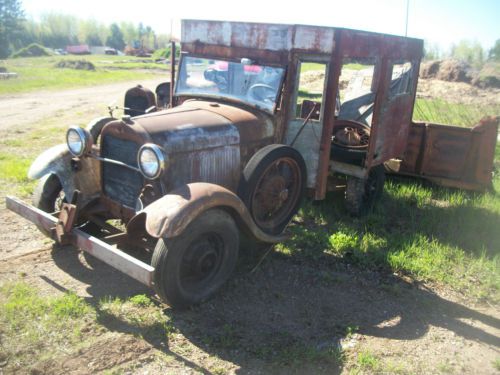 1929 ford model a pickup truck coach camper mail delivery hot rat rod project