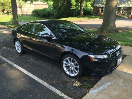 Mint 2014 audi a5 2.0t premium plus coupe quattro tiptronic phantom black pearl