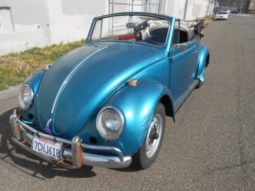 1964 volkswagen beetle/bug/convertible/cabriolet california classic