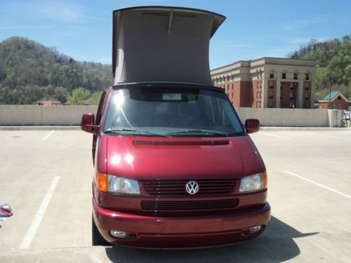 2001 volkswagen eurovan mv weekender, westfalia (burgundy in color)