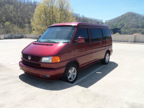 2001 Volkswagen EuroVan MV Weekender, Westfalia (Burgundy in color), image 2