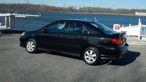 2003 toyota corolla s, sport, 1.8l 5 speed, manual, black, no reserve, gas saver