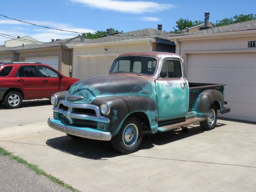 1954 chevy pickup with rare hydramatic, rare custom deluxe five window cab
