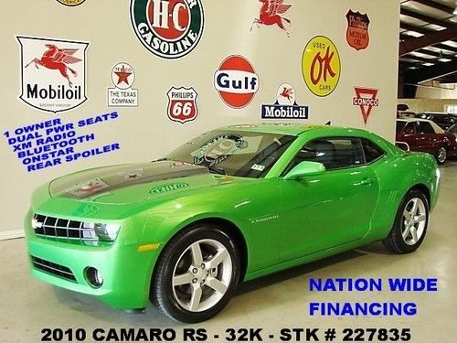 2010 camaro rs,6 speed trans,cloth,bluetooth,19in wheels,32k,we finance!!