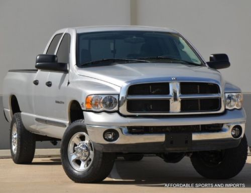 2005 ram 2500 slt quad cab diesel 4wd long bed cloth seats $699 ship