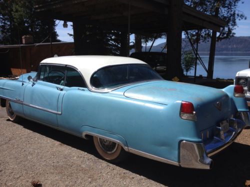 55 cadillac coupe deville factory to four barrels original paint and interior