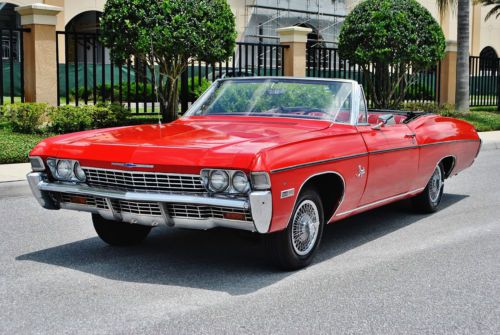 All original really solid 68 chevrolet impala convertible selling at no reserve