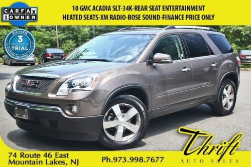 10 acadia slt-34k-rear seat entertainment-heated seats-xm radio-bose sound