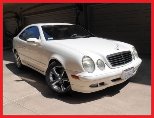 2002 mercedes-benz clk320 white 2-dr coupe beautiful condition!!