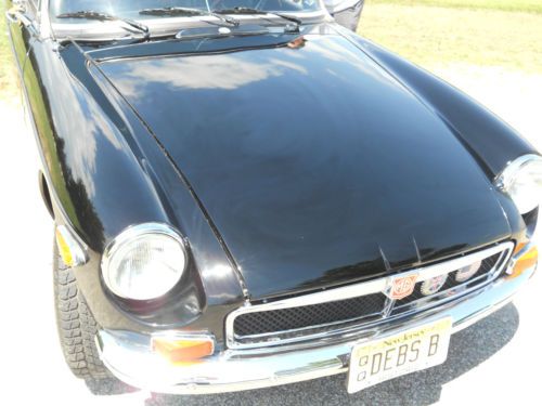 74 MGB Roadster. Completely rebuilt. Black and Black Leather inside, chrome, US $18,000.00, image 20