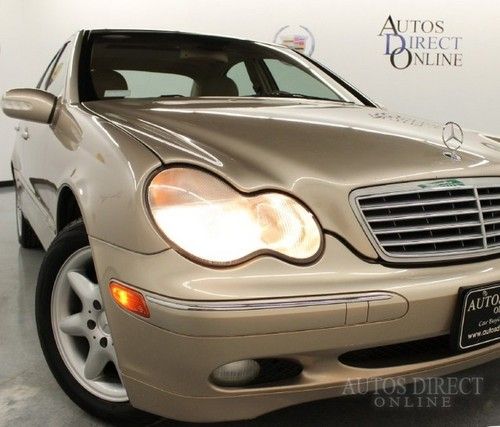 We finance 2001 mercedes-benz c240 clean carfax c1pkg mroof 6cd lthr kylssent