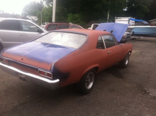 1972 chevrolet nova 350 2 barrel 3 speed just traded runs great,