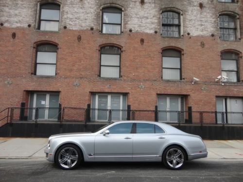 2013 bentley mulsanne le mans edition in moonbeam w/a linen &amp; beluga interior