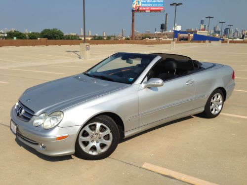 Silver 2004 w209 mercedes clk320 convertible