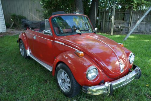 1974 super beetle cabriolet. rebuilt motor,  new tires. runs drives great!