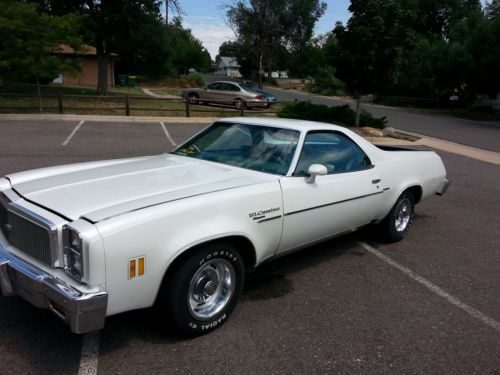 1977 chevy el camino 350 5.7 engine pearl white corvette wheels auto low miles