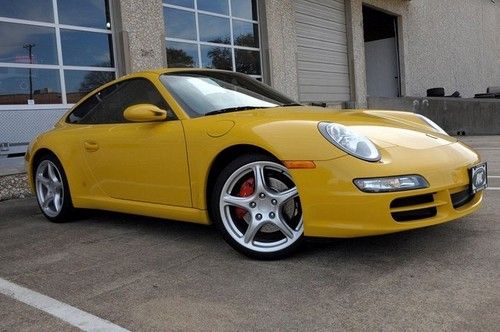One-owner, speed yellow, carrera s, 6-spd, serviced, locally owned, sport chrono