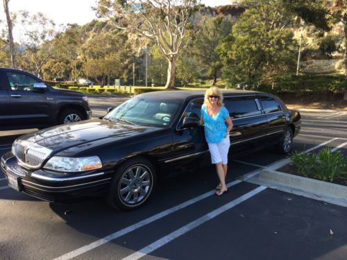 Krystal coach, 72&#034; stretch 6 pack limo, executive, black on black, ca car