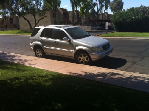 2001 silver mercedes ml 320 4dr suv