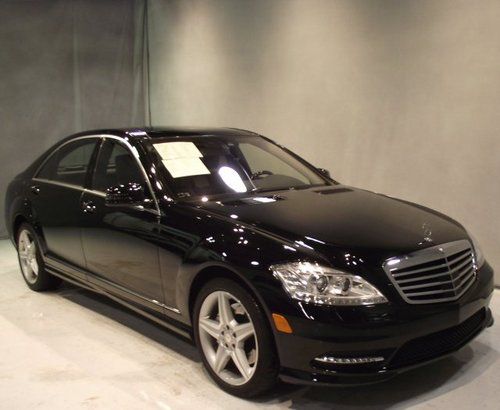 Crtfd 2011 11 mercedes-benz s550 4matic sedan black/black mb 18k miles 1 owner!!