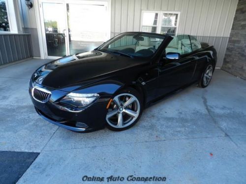 2008 bmw 6 series 650i convertible *loaded - only 50k - extra clean - black/tan*