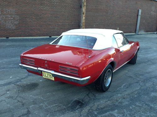 1967 pontiac firebird 400 convertible #'s match 2 owner car