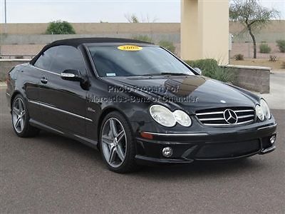 2dr cabriolet 6.3l amg clk-class low miles convertible automatic gasoline amg 6.