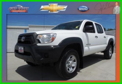 2012 toyota tacoma prerunner crew white 4l v6 rwd pickup truck auto grey