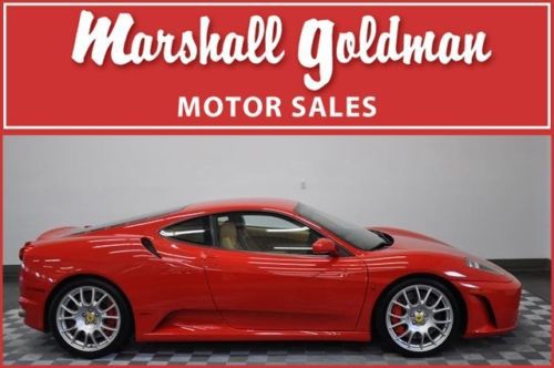 2005 ferrari f1 f430 coupe red tan power daytonas challenge wheels 13,600 miles