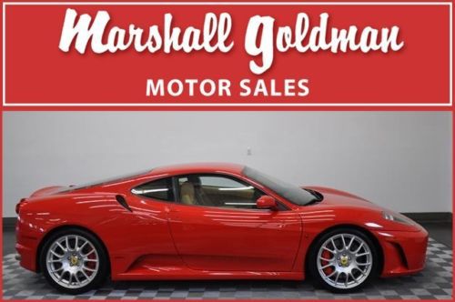 2005 ferrari f1 f430 coupe red tan power daytonas challenge wheels 13,600 miles