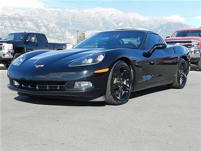 Chevy corvette 6.2 v8 leather auto black on black  custom low price muscle car