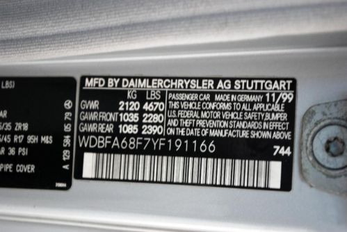 2000 Mercedes-Benz SL500 SPORT Roadster 5.0L V8 Convertible w/Hardtop AMG 18in, US $14,950.00, image 38