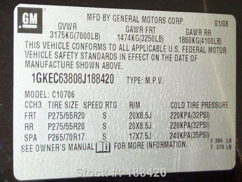 2008 GMC YUKON DENALI SUNROOF HTD LEATHER NAV 20'S 76K TEXAS DIRECT AUTO, US $25,980.00, image 21