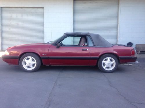 1989 ford mustang lx convertible 2-door 5.0l