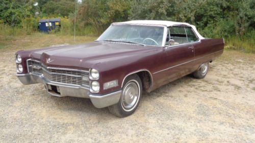 1966 cadillac deville convertible own registered owner solid original low mi car