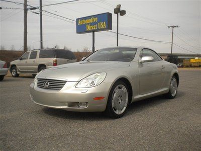 02 convertible import leather one owner silver warranty inspected - no reserve