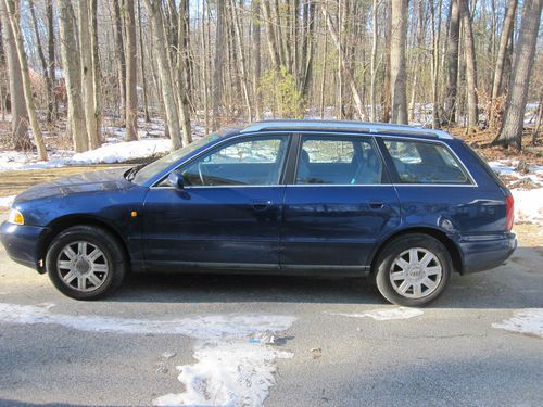 1998 audi a4 2.8 v6 30v 5-speed avant, needs work