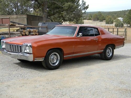 1972 monte carlo*454*console*auto*bucket seats*posi*rally wheels*gm muscle car