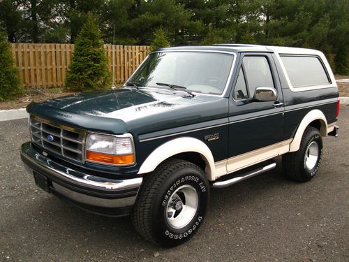 1993 bronco original like new survivor! 1-owner pristine example! window sticker