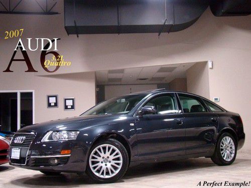 2007 audi a6 3.2l quattro convenience pkg hids premium pkg loaded serviced$$