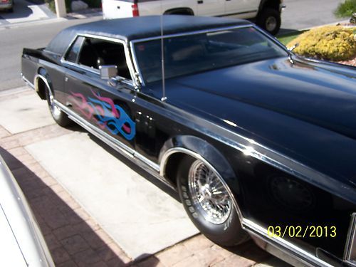 1977 lincoln continental mark v,black custom chop-top ex-sho car hydraulics