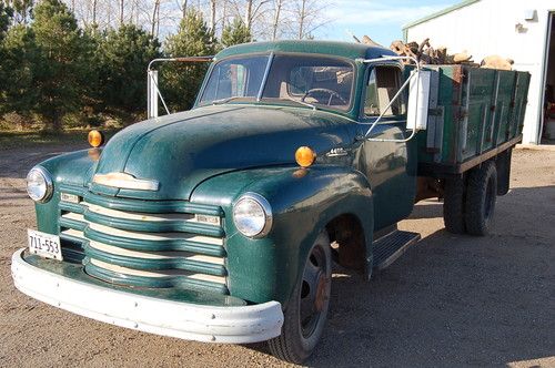 1953 chevrolet 4400 11' dump bed 13,000 miles. barn find