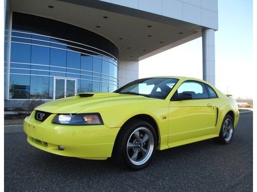 2001 ford mustang gt coupe yellow only 76k miles extra clean