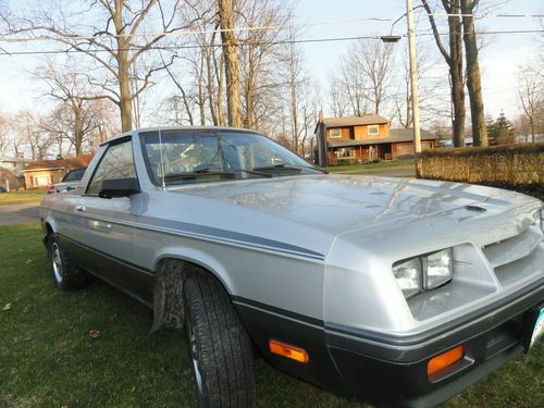 1984  dodge rampage/ frontwheel drive mini truck