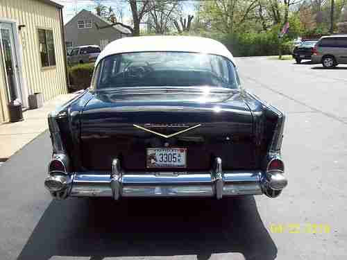 1957 CHEVY BELAIR 283 POWER GLIDE 4 DR, US $13,500.00, image 4