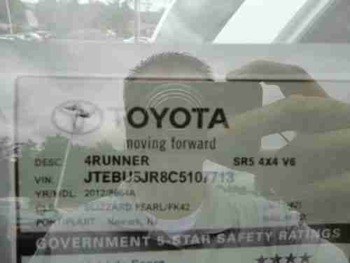 NEW 2012 4RUNNER SR5 4X4 3RD SEAT REAR CAMERA MOONROOF BLUETOOTH BLIZZARD PEARL, US $35,131.00, image 18