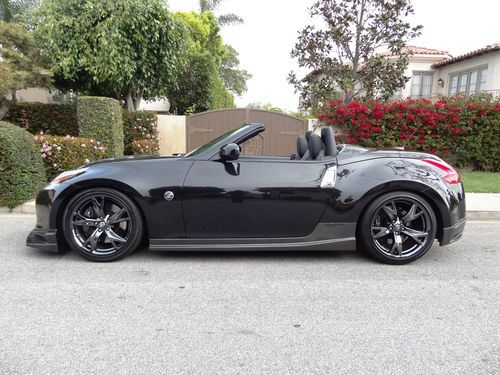 2012 nissan 370z touring roadster magnetic black metallic/black no reserve